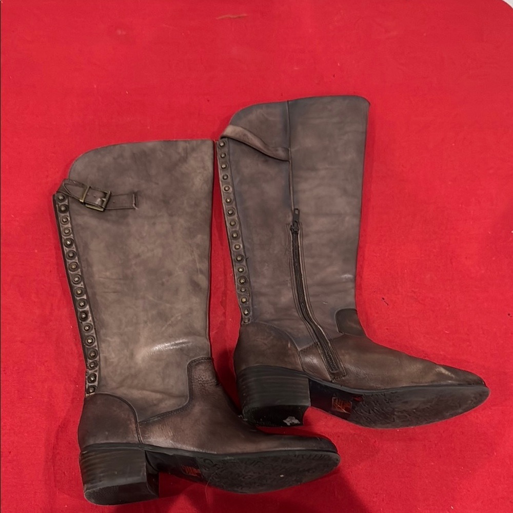 Arturo Chiang Brown Over the Knee Boots Classic Style